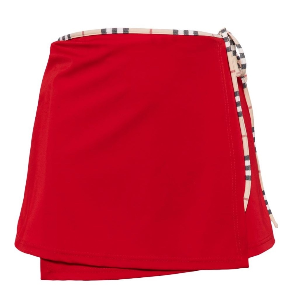Vintage Burberry London wrap mini skirt